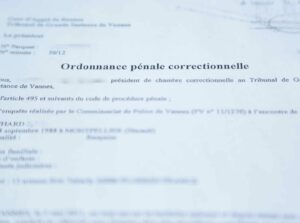 Image d'une ordonnance pénale