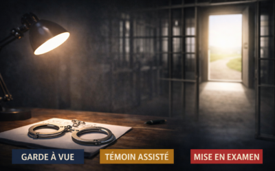 Quelle différence entre garde à vue, témoin assisté et mise en examen ?​